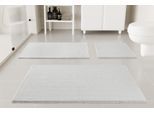 Badematte OTTO HOME "Kaelan, weicher Chenille", grau (weiß), H:14mm, Polyester, Badematten, Badematte, Badvorleger, Badteppich weiches Chenille, pastellfarben, Badezimmer