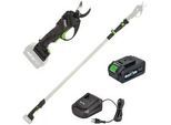 Ribimex PRBAT20/SEC - Elektrische Baumschere auf Verlängerungstange 147-203 cm - 20V/4Ah