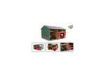 KidsGlobe Werkstatt mit Lagerraum 1:32 Dach aufklappbar Tore beweglich, 41x54x32