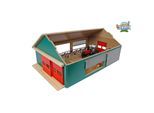 Kids Globe Stall mit beweglichen Elementen Holz Maßstab 1:32 64 x 42.5 x 26.5 cm