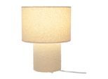 NÄVE Tischleuchte "Fluffy", beige (natur), 1, Ø 23cm H: 31cm, 1 Stk., Leuchten, fluffiger Plüschbezug, H:31cm D:23cm, Zuleitung mit Kippschalter, E27, Tischleuchte