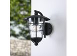 Außenwandleuchte Pulfero, schwarz, abwärts