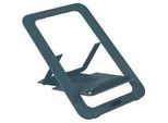 Leitz Ergo Laptopständer 6346-00-89, für 1 Laptop/Tablet 10-17", ergonomisch, ultraflach, zusammenklappbar, höhenverstellbar, Aluminium, dunkelgrau