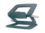 Leitz Ergo Laptopständer 6424-00-89, für 1 Laptop/Macbook 13-15", ergonomisch, zusammenklappbar, höhen- und winkelverstellbar, PCR, dunkelgrau