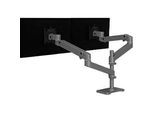 Monitorarm Ergotron LX Pro Dual, für 2 Displays bis 24″, neig-/schwenk-/drehbar, höhenverstellbar, Tischhalterung, VESA, Metall, dunkelgrau