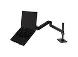 Monitorarm Ergotron LX Pro, hohe Säule, für 1 Display bis 34″, neig-/schwenkbar, höhenverstellbar, Tischhalterung, VESA, Metall, schwarz