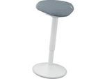 Sitz-/Stehhilfe Leitz Ergo Active, ergonomisch, höhenverstellbar, dreieckiger Komfortsitz, Schaumpolsterung, Tragegriff, bis 100 kg, hellgrau