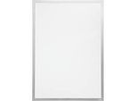 Durable Inforahmen DURAFRAME® Poster, Hoch-/Querformat, für 2 Poster, selbstklebend, aufklappbarer Magnetrahmen, B 745 x T 28 x H 1045 mm, PET, silber
