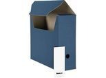 Biella Archivschachtel zur Selbstmontage A4, blau, 10 Stück