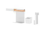 tesa® Küchenorganizer Kombi-Set L, Reling-System, weiss, Power.Kit, L 140 x B 865 x H 340 mm, bis 20 kg,