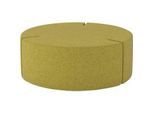 NowyStyl Sitzpouf Tri.Ply L, modular, Blazer-Stoff, ø 115 cm, gelb