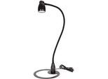 LED-Tischleuchte Bauer & Böcker Satelite, 4,5 W, 490 lm, 3000 K, dimmbar, neigbar, L 750 mm, Aluminium, schwarz-schwarz
