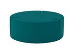 NowyStyl Sitzpouf Tri.Ply L, modular, Blazer-Stoff, ø 115 cm, petrol