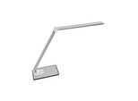 Paperflow LED-Tischleuchte Olga, 12 W, 400 lm, 3000–5000 K, 5 Farbmodi, 6-stufig dimmbar, drehbar, neigbar, USB, grau