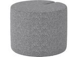 Nowy Styl Sitzpouf Tri.Ply S, modular, Blazer-Stoff, ø 55 cm, grau