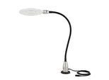 LED-Lupenleuchte Bauer & Böcker Slim, 6-fache Vergrösserung, 7,5 W, 460 lm, 5500 K, neigbar, IP65, Magnetfuss, Kunststoff, schwarz