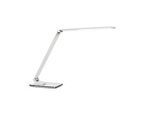Paperflow LED-Tischleuchte Olga, 12 W, 400 lm, 3000–5000 K, 5 Farbmodi, 6-stufig dimmbar, drehbar, neigbar, USB, weiss
