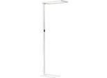 Stehleuchte Worklight EASY FL 940, LED 60 W, dimmbar, 4000 K, 7150 lm, direkt/indirekt, H 1950 mm, Kopf 570 x 280 mm, Stahlfuss, weiss