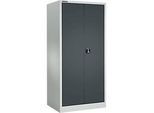 Schäfer Shop Select Materialschrank MSI 2609, Belastb. 50 kg je Boden, H 1935 mm, lichtgrau/anthrazitgrau