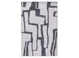 Teppich KAYOOM "Bluster 325", silber, B:120cm H:7mm L:170cm, Polyester, Teppiche, Teppich, Kurzflor, Wohnzimmer