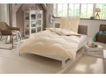 Naturfaserbettdecke OTTO HOME "Baumwolle 60 C, Bettdecke 135x200 cm, 155x220 cm, 200x200 cm", beige (natur), B:135cm L:200cm, Bezug: 100% Baumwolle. Füllung: 100% Baumwolle, Bettdecken, Bettdecken, Sommer, Winter, 4 Jahreszeiten, Decke, Made in Germany