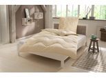 Naturfaserbettdecke OTTO HOME "Baumwolle 60 C, Bettdecke 135x200 cm, 155x220 cm, 200x200 cm", beige (natur), B:200cm L:200cm, Bezug: 100% Baumwolle. Füllung: 100% Baumwolle, Bettdecken, Naturfaserbettdecke, Bettdecken, Sommer, Winter, 4 Jahreszeiten, Decke, Made in Germany