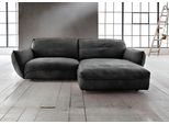 Ecksofa BETYPE "Be Type Be Chilled, Mega Sofa, Bezug: hochwertiges Anilinleder, L-Form", schwarz, B:280cm H:85cm T:180cm, AnilinLEDER Pallino gewachst (echtes Rindsleder) Das von südamerikanischen Rindern stammende Anilinleder wird in Fässern gefärbt. Natürliche Merkmale wie Narben, Insektenstiche und Hornstöße bleiben dem 1, 2 - 1, 4 mm starken Leder erhalten und sorgen für ein naturbelassenes Au