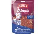 RINTI Chicko Plus Käsewürfel, mit Ente und Käse 12x80 g