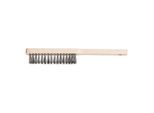 PFERD TOOLS Handbürste für Feinmechaniker HBFM 4reihig Stahl-Draht-Ø0,15 mm (43674001)