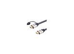 E+P Elektrik HDMI-Kabel mit Ethernet, 1m, silber/schwarz, 212518200 (000212518200)