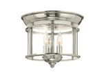 Elstead Lighting Deckenleuchte HK-Gentry, Nickel, Metall, Glas, 24.4 cm, Grüner Punkt, RoHS, Lampen & Leuchten, Innenbeleuchtung, Leuchten nach Räumen, Schlafzimmerlampen