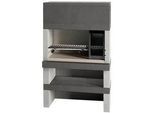 Edilmark KUBO - Grillkamin für Holz und Holzbackofen - Feuerstelle rechts