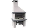 Edilmark Happy - Grillkamin für Holz und Holzkohle - Hintere Feuerstelle