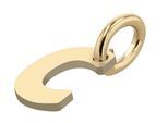 Buchstabenanhänger ADELIA´S "Unisex Anhänger – Buchstabe N Buchstabenanhänger aus 375 Gold", gold, Schmuckanhänger, Damen, Gelbgold 375, Ein kleines Geschenk mit großer Wirkung