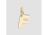 Buchstabenanhänger ADELIA´S "Unisex Anhänger – Buchstabe N Buchstabenanhänger aus 375 Gold", gold, Schmuckanhänger, Damen, Gelbgold 375, Ideal als Geschenk – dezent und elegant
