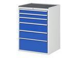 Rau Schubladenschrank m. Anti-Rutsch-Matte 6 Schubl.-XL 2x90 1x120 2x180 1x270mm (03-XL7.7A-MT.11)