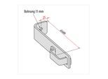 Hymer Standard-Wandhaken, Aluminium, Länge 0,21 m (0050139)