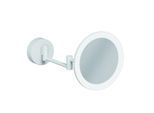 Kludi VELA R LED-Kosmetikspiegel 5899553W Vergrößerung 3-fach, Wandmontage, weiß matt