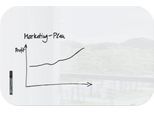 SIGEL Glas-Whiteboard Artverum, Ecken rund, magnetisch, inkl. 1 x Boardmarker schwarz, B 1000 x T 10 x H 650 mm, ESG, weiß