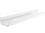 SIGEL Stifteschale Artverum, für Magnettafeln/Magnetboards/Whiteboards/Plantafeln, mit Klebestreifen, Acryl, glasklar, 1 Stück