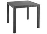 Gartentisch , Anthrazit , Kunststoff , quadratisch , eckig , 79x72x79 cm , gastro- und objekttauglich, wetterbeständig , Gartenmöbel, Gartentische, Gartentische