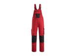 Mascot Augsburg Latzhose Größe 90C46, rot/schwarz (12169-442-0209-90C46)