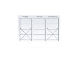 Regalwerk BERT Ordnungsregal Grundfeld HxBxT 2000x1005x300mm 10 Stahl-Fachböden (B9-85110-30)