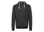 Kapuzensweatjacke SOLID "Kapuzensweatjacke SDVitu", Herren, Gr. M, grau (med grau m), Obermaterial: 60% Baumwolle CO. 40% Polyester PES., Sweatjacken