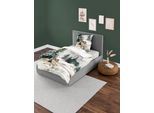 Bettwäsche BIERBAUM "5304", beige (natur), B/L: 135cm x 200cm, 1 Stk., 1 Stk., Mako-Satin, B/L: 80cm x 80cm, 2 Stk., Mako-Satin, Obermaterial: 100% Baumwolle, Bettwäsche, Bettwäsche, Mako-Satin, 100 % Baumwolle, pflegeleicht; Digitaldruck