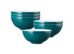 Schale SELTMANN WEIDEN "Schüsseln Life Fashion ø 21 cm 6er Set", bunt (tendy petrol), L:21,2cm, Schüsseln, Schale