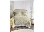 Bettwäsche IRISETTE "Tokio 8607", gelb, B/L: 155cm x 220cm, 1 Stk., 1 Stk., Mako-Satin, B/L: 80cm x 80cm, 2 Stk., Mako-Satin, Obermaterial: 100% Baumwolle, Bettwäsche, Bettwäsche, seidiger Glanz, besonders weich und hautschmeichelnd