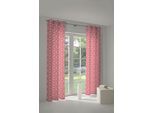 Vorhang ADAM "Retro Floret" Gr. 1, pink, B:145cm H:145cm, Jacquard, Baumwolle (Bio-Baumwolle), Gardinen, Vorhang, aus 100% Bio-Baumwolle