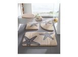 Badematte KLEINE WOLKE Gr. 4, beige (beige, grau), rechteckig (70cm x 120cm ) WC-Vorleger rechteckig, Badematten, Badematte