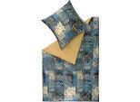 Bettwäsche ESPRIT "Paula", blau, B/L: 135cm x 200cm, 1 Stk., 1 Stk., Satin, B/L: 80cm x 80cm, 2 Stk., Satin, Obermaterial: 100% Baumwolle, Bettwäsche, Bettwäsche, aus beständigerer Baumwolle